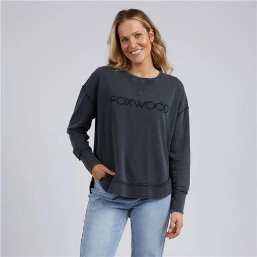 Foxwood Simplified Crew - Washed Black