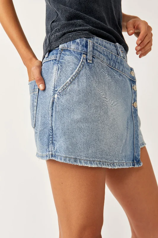 Wynne Denim Skirt Light Indigo