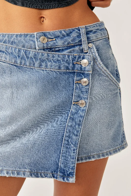 Wynne Denim Skirt Light Indigo